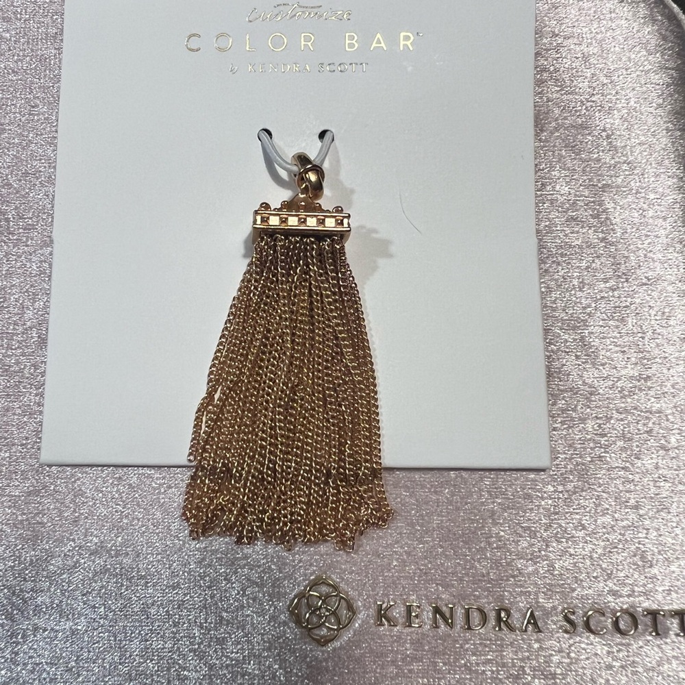 Kendra Scott Rose Gold Tassel Charm